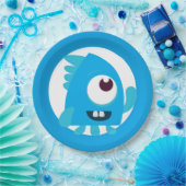 Kleiner Monsterblauer Geburtstag Teller (Party)