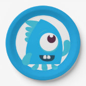 Kleiner Monsterblauer Geburtstag Teller (Vorderseite)