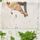 Kleiner Mops im Sommer Handtuch (Gefaltet)