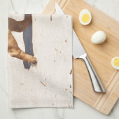 Kleiner Mops im Sommer Handtuch (Viertel Falte)