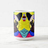 Kleiner Mops-Welpe-Quilt wie Design Kaffeetasse (Mittel)