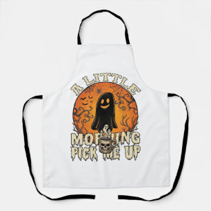 Kleiner Morgen-Pick-Me-Up-Halloween-Geist-Schädel- Schürze