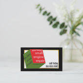 Kleiner Motor Reparatur Großer Wert Farbenfrohe Ne Visitenkarte (Stehend Vorderseite)