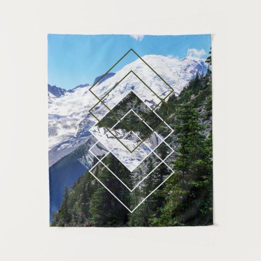 Kleiner Mount Rainier Wandteppich (Vorderseite)