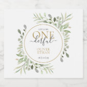 Kleiner Mr. Miss ONEderful Baby Erstgeburt Schaumweinetikett (Einzelnes Label)