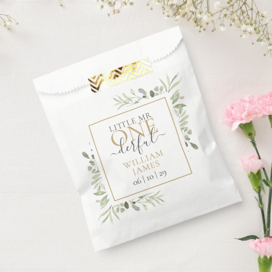 Kleiner Mr. ONEderful Boy First Birthday Gefallen Geschenktütchen (Versiegelt)