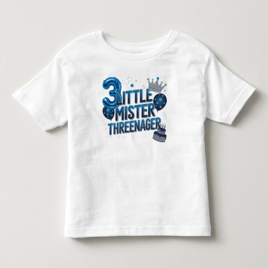 Kleiner Mr. Threenager T - Shirt (Vorderseite)