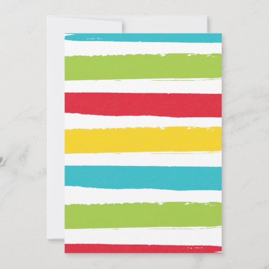 Kleiner Muchacho auf dem Weg Boy Fiesta Babydusche Einladung (Rückseite)