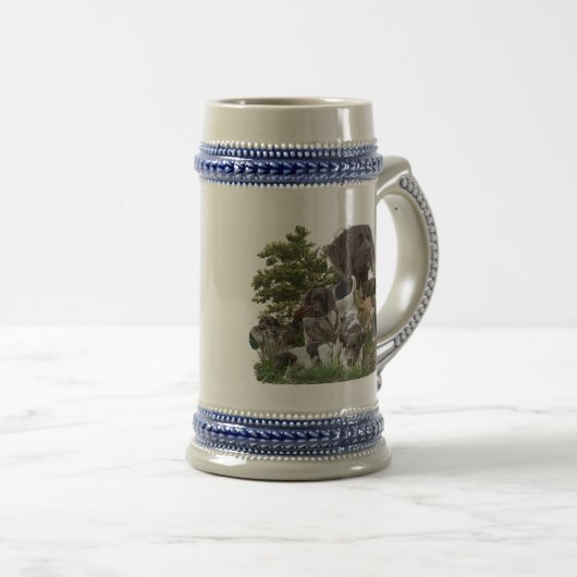 Kleiner Munsterlander Bierglas (VorderseiteRechts)