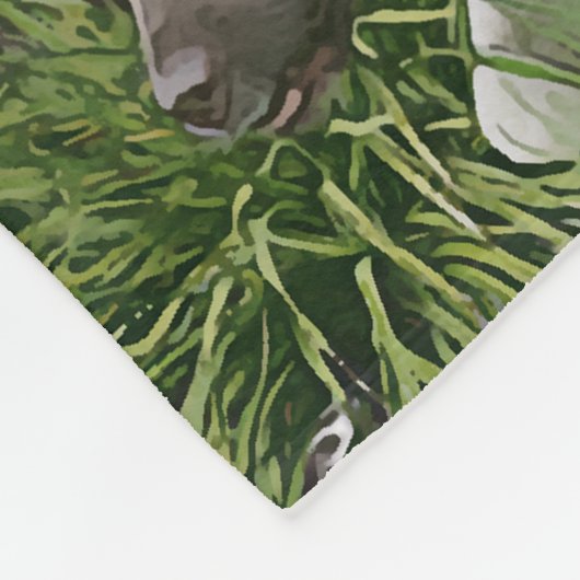 Kleiner Munsterlander Fleecedecke (Ecke)