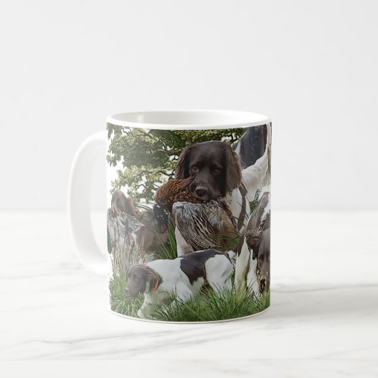Kleiner Munsterlander Kaffeetasse (Vorderseite Links)