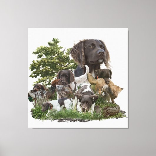 Kleiner Munsterlander Leinwanddruck (Vorderseite)