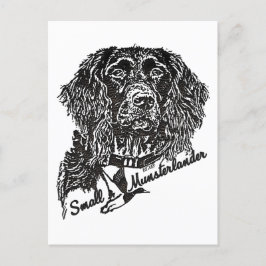 Kleiner Munsterlander (Logo) Postkarte