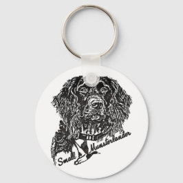 Kleiner Munsterlander (Logo) Schlüsselanhänger