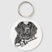 Kleiner Munsterlander (Logo) Schlüsselanhänger (Rückseite)