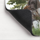 Kleiner Munsterlander Mousepad (Ecke)