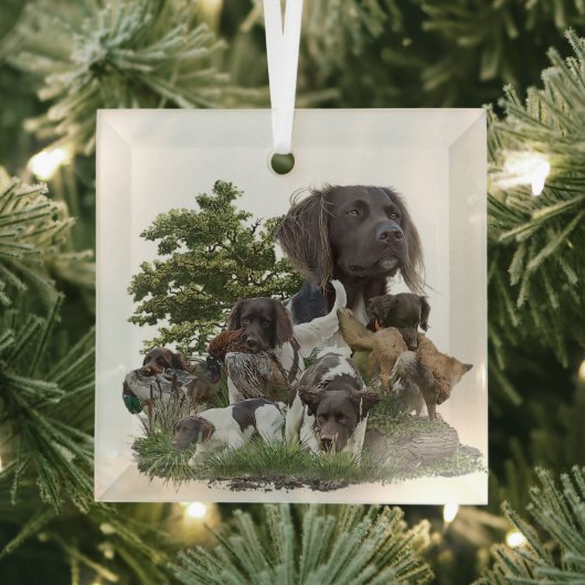 Kleiner Munsterlander Ornament Aus Glas (Insitu)