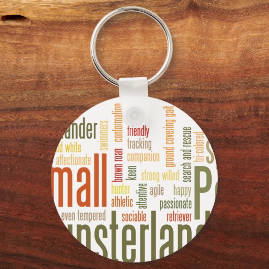 Kleiner Munsterlander Schlüsselanhänger (Vorderseite)