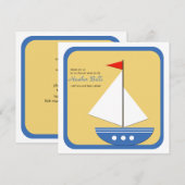 Kleiner Navigator - Babyparty-Einladung Einladung (Vorne/Hinten)