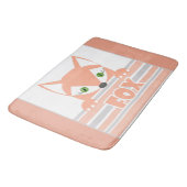 Kleiner, neugieriger Fuchs Badematte (Schrägansicht)