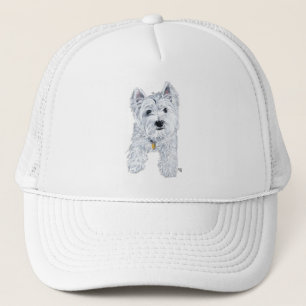 Kleiner neugieriger Westie Truckerkappe