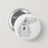 Kleiner Niedlicher Boonicorn Ghost Button (Vorne & Hinten)