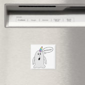 Kleiner Niedlicher Boonicorn Ghost Magnet (In Situ (Geschirrspüler))