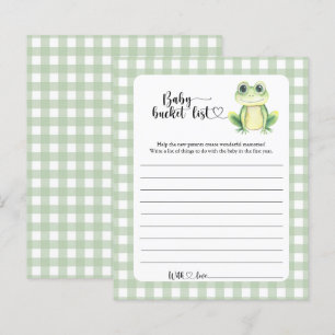 Kleiner niedlicher Frosch - Baby Eimer Liste