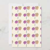 kleiner Niedlicher Geburtstag individueller Mädche Einladung (Rückseite)