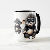 Kleiner Niedlicher Gorilla Tasse (VorderseiteRechts)