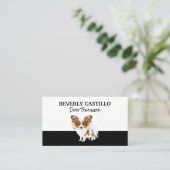 Kleiner Niedlicher Hund Visitenkarte (Stehend Vorderseite)