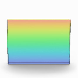 Kleiner Octagon-Rainbow-Acrylblock Fotoblock