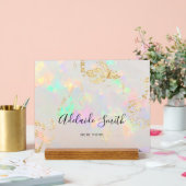 kleiner opaler Hintergrund Acrylschild (Hochzeit)