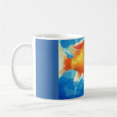 Kleiner orangefarbener Fisch Kaffeetasse (Links)
