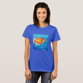Kleiner orangefarbener Fisch T-Shirt (Vorne ganz)