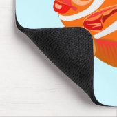 Kleiner Orangenfisch Mousepad (Ecke)