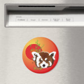 Kleiner Panda (Ailurus fulgens) Magnet (In Situ (Geschirrspüler))