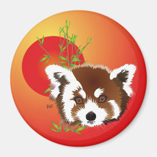 Kleiner Panda (Ailurus fulgens) Magnet