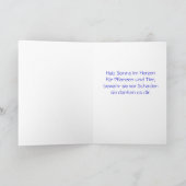 Kleiner Panda (Ailurus fulgens) mit Spruch Dankeskarte (Innenseite)