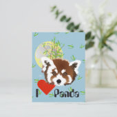 Kleiner Panda (Ailurus fulgens) Postkarte (Stehend Vorderseite)