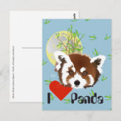 Kleiner Panda (Ailurus fulgens) Postkarte (Vorne/Hinten)