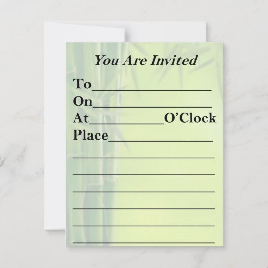 Kleiner Panda CUB Einladung (Rückseite)