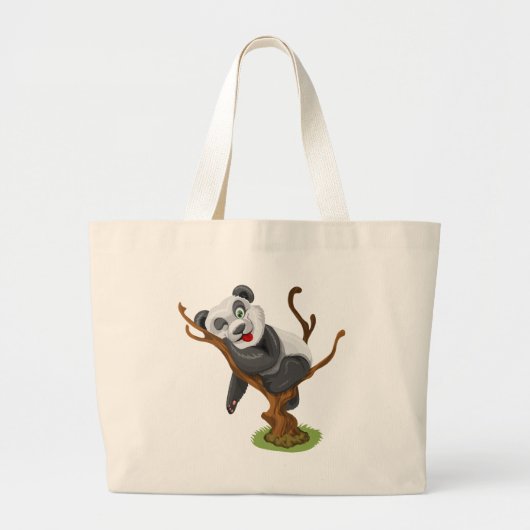 Kleiner Panda Jumbo Stoffbeutel (Vorne)