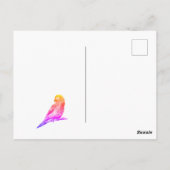 Kleiner Papagei Postkarte (Rückseite)