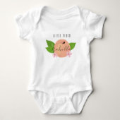 Kleiner Peach Baby Strampler (Vorderseite)