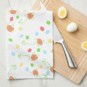 Kleiner Peach Geschirrtuch (Viertel Falte)