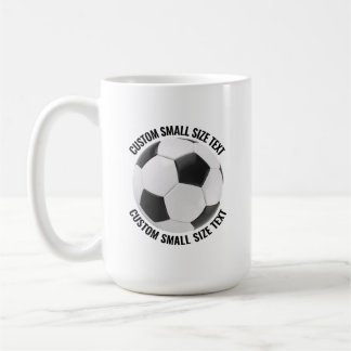 Kleiner personalisierter Textfußball 425g, individ Kaffeetasse