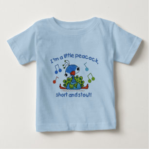 Kleiner Pfau Kurz und Stout Baby T-shirt