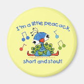 Kleiner Pfau Kurz und Stout Magnet (Vorne)