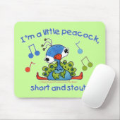 Kleiner Pfau Kurz und Stout Mousepad (Mit Mouse)